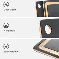 Epicurean - 27" × 17.5" Gourmet Series Cutting Board, Slate/Natural with 3/8" Profile - 003-27180201 - DISCONTINUED