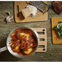 Epicurean - 7" × 7" Trivets, Natural/Black with 3/16" Profile - 010-07070103