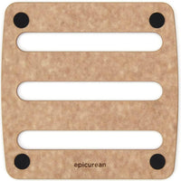 Epicurean - 7" × 7" Trivets, Natural/Black with 3/16" Profile - 010-07070103