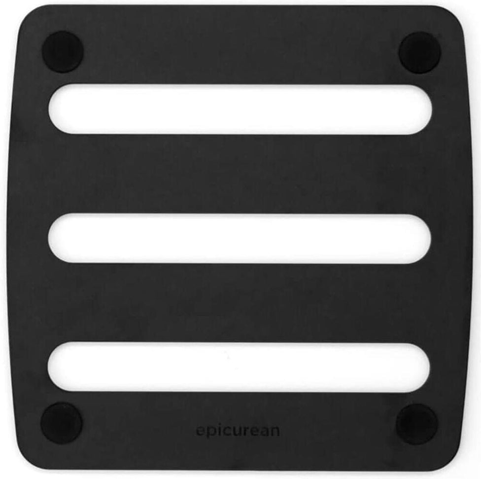 Epicurean - 7" × 7" Trivets, Slate/Black with 3/16" Profile - 010-07070203