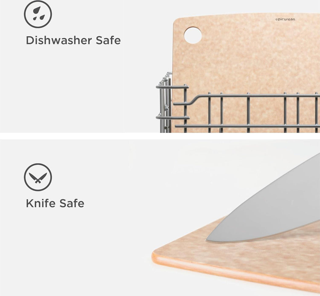 Epicurean - 8" × 6" Kitchen Series Cutting Board, Natural with 1/4" Profile - 001-080601