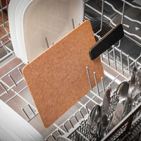 Epicurean - 14" × 7.5" Handy Plus Series Cut & Serve Board, Natural/Slate with 1/4" Profile - 008-S14070102