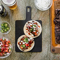 Epicurean - 9" × 7.375" Handy Series Cutting Board with Handle, Slate with 3/16" Profile - 008-090702