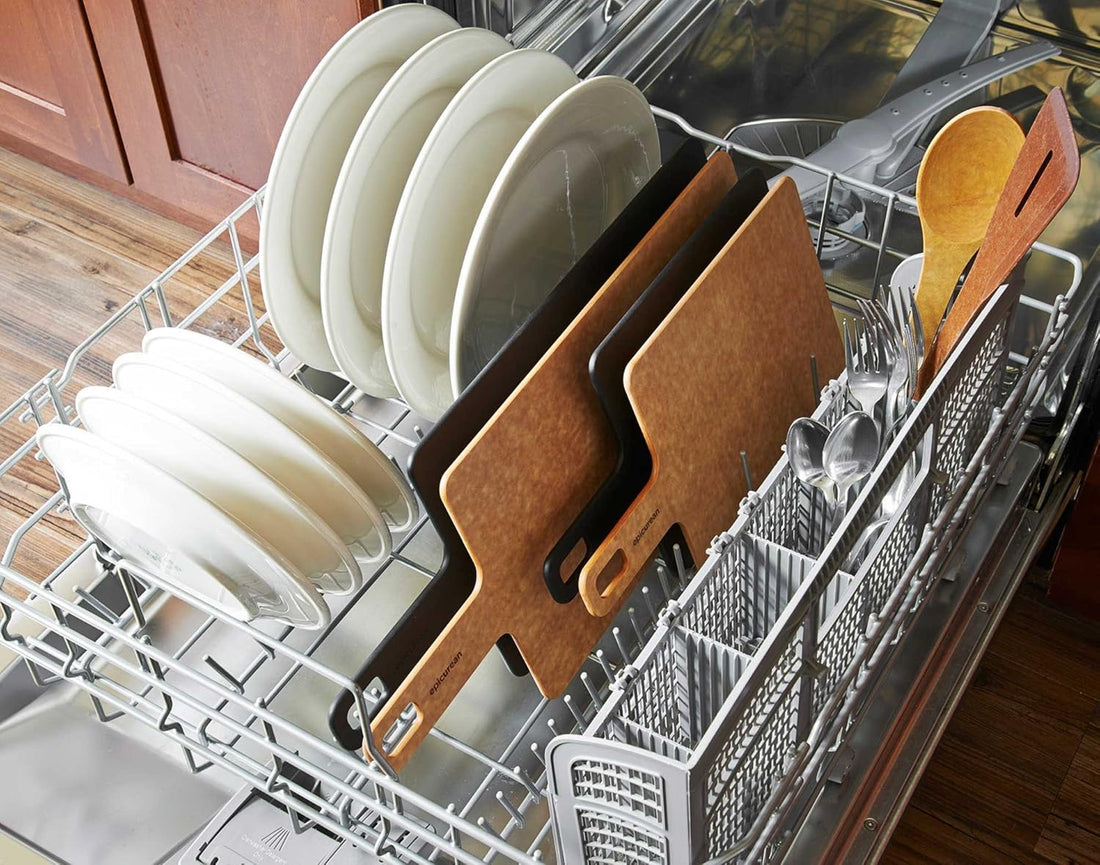 Epicurean - 9" × 7.375" Handy Series Cutting Board with Handle, Slate with 3/16" Profile - 008-090702