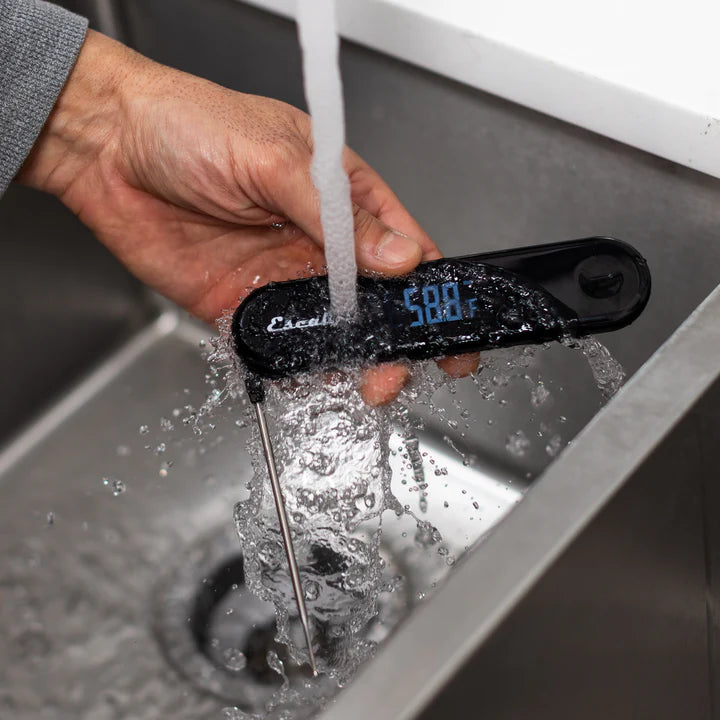 Escali - 10.42" Black Stelo Waterproof Folding Thermometer - DH10