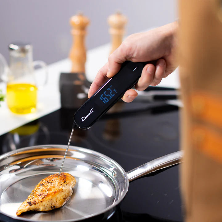 Escali - 10.42" Black Stelo Waterproof Folding Thermometer - DH10
