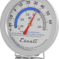 Escali - 2.87" Refrigerator / Freezer Dial Thermometer - AHF1