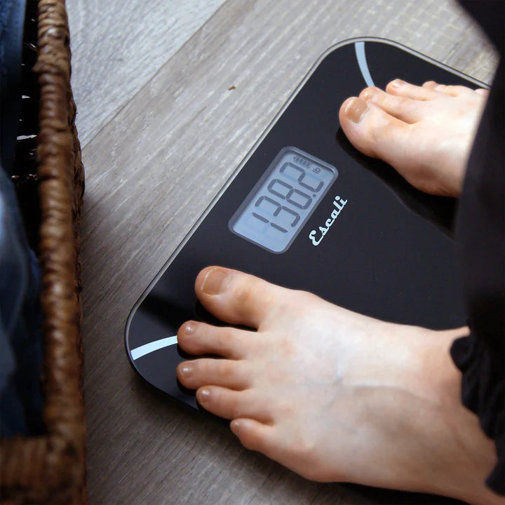 Escali - 400 lbs Black Kinetic Bathroom Scale - BK180-B