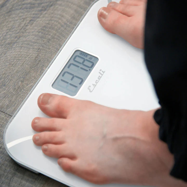 Escali - 400 lbs White Kinetic Bathroom Scale - BK180-W