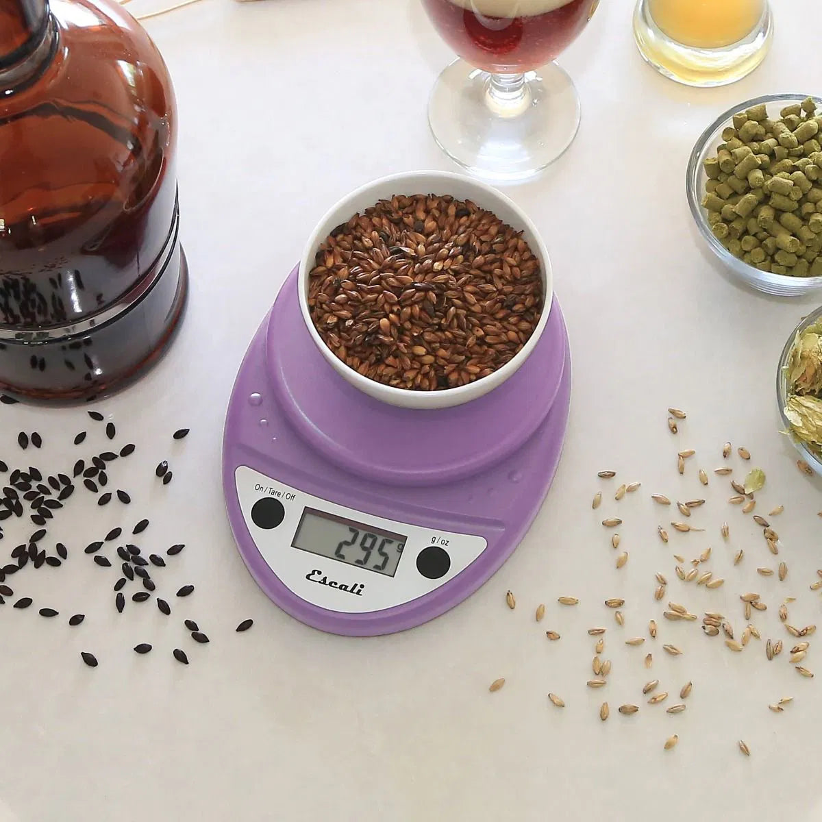 Escali - 8.5" Lavender Plastic Primo Digital Food Scale - P115LV