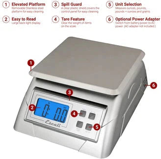 Escali - Alimento Digital Scale - 136DK