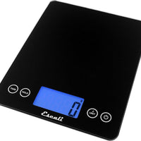 Escali - Arti Extra-Large Black Glass Digital Scale - 2210IB