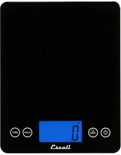 Escali - Arti Extra-Large Black Glass Digital Scale - 2210IB