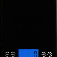 Escali - Arti Extra-Large Black Glass Digital Scale - 2210IB