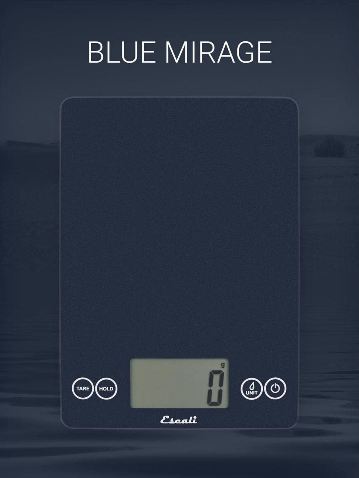 Escali - Arti Glass Blue Mirage Kitchen Scale - 157BM