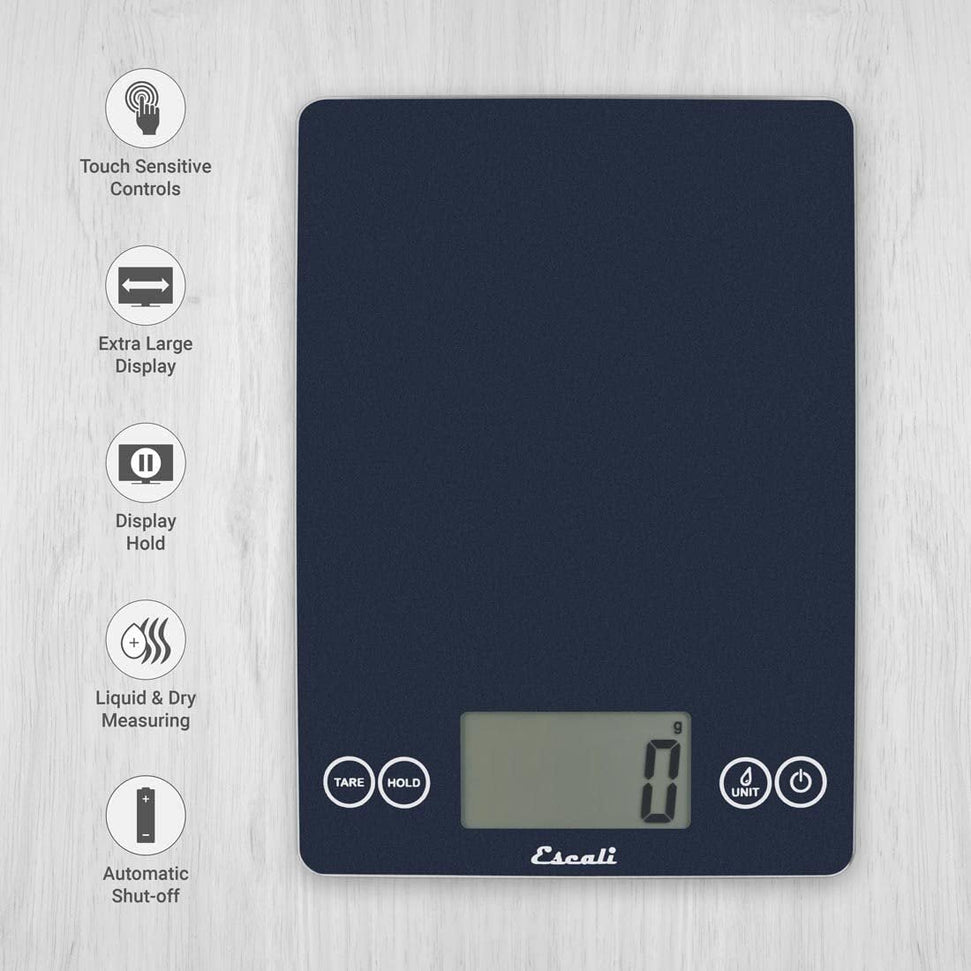 Escali - Arti Glass Blue Mirage Kitchen Scale - 157BM