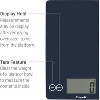 Escali - Arti Glass Blue Mirage Kitchen Scale - 157BM