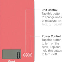 Escali - Arti Glass Desert Rose Kitchen Scale - 157DR