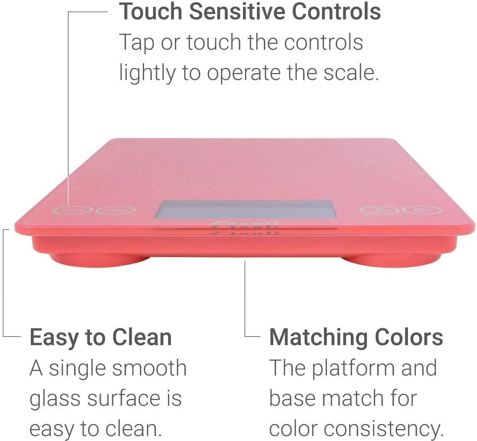 Escali - Arti Glass Desert Rose Kitchen Scale - 157DR