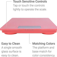 Escali - Arti Glass Desert Rose Kitchen Scale - 157DR