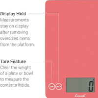 Escali - Arti Glass Desert Rose Kitchen Scale - 157DR
