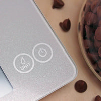 Escali - Arti Glass Frost White Kitchen Scale - 157FW