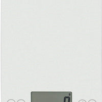 Escali - Arti Glass Frost White Kitchen Scale - 157FW