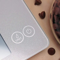 Escali - Arti Glass Frost White Kitchen Scale - 157FW