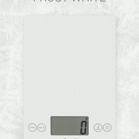 Escali - Arti Glass Frost White Kitchen Scale - 157FW