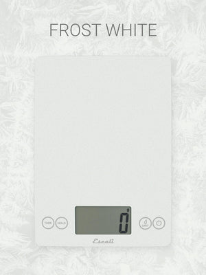 Escali - Arti Glass Frost White Kitchen Scale - 157FW