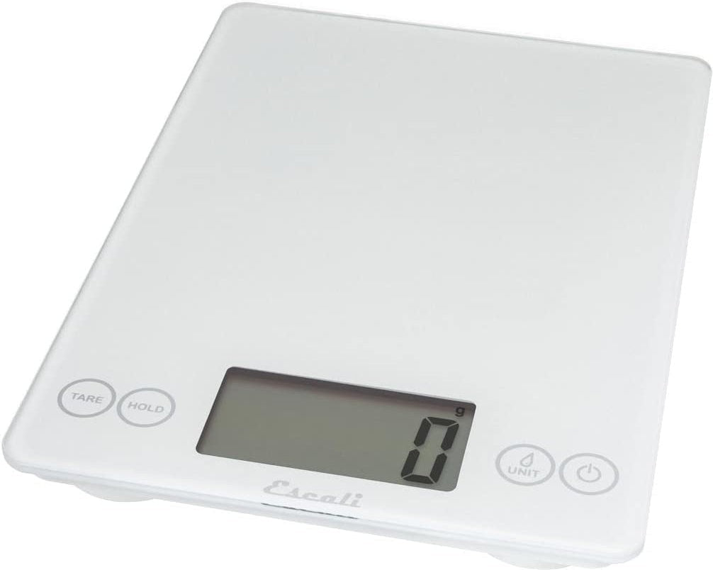 Escali - Arti Glass Frost White Kitchen Scale - 157FW