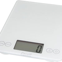 Escali - Arti Glass Frost White Kitchen Scale - 157FW