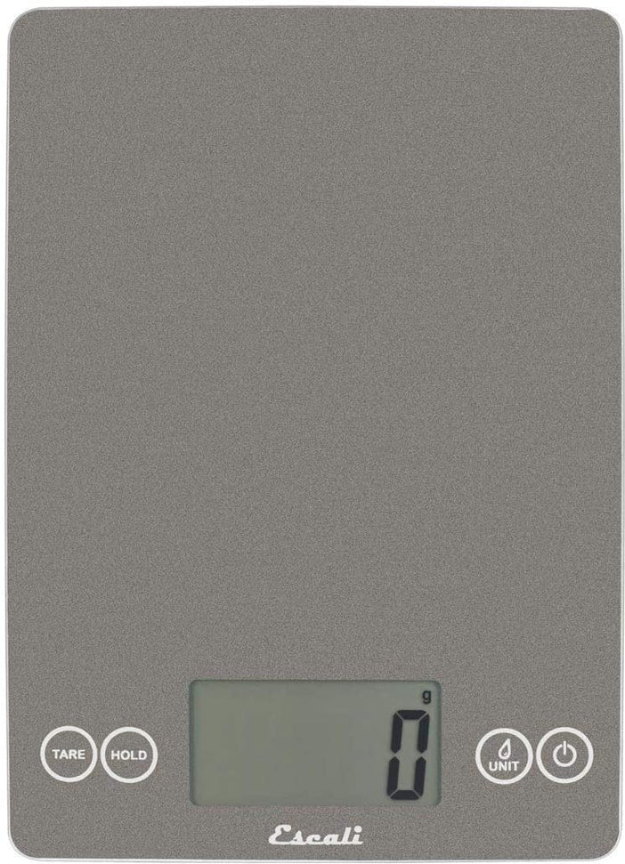 Escali - Arti Glass Grey Storm Kitchen Scale - 157GS