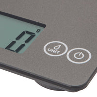 Escali - Arti Glass Grey Storm Kitchen Scale - 157GS