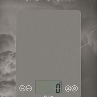 Escali - Arti Glass Grey Storm Kitchen Scale - 157GS