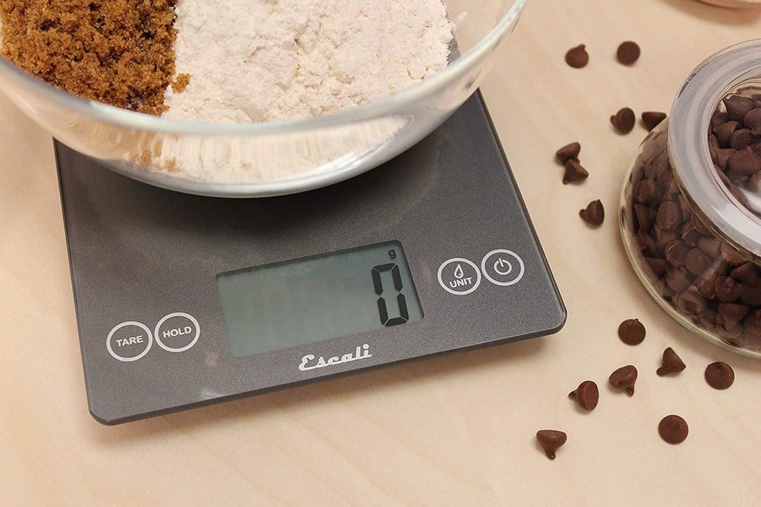 Escali - Arti Glass Grey Storm Kitchen Scale - 157GS