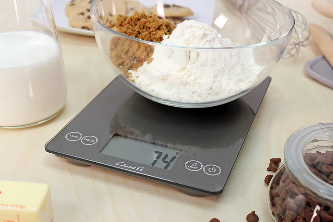 Escali - Arti Glass Grey Storm Kitchen Scale - 157GS