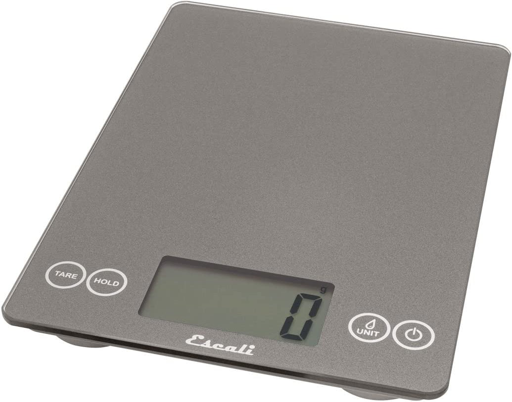 Escali - Arti Glass Grey Storm Kitchen Scale - 157GS