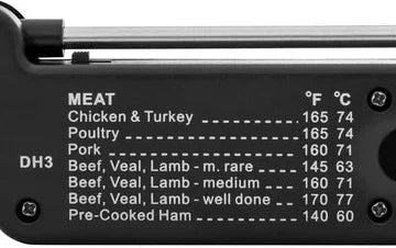 Escali - Black Folding Digital Thermometer - DH3