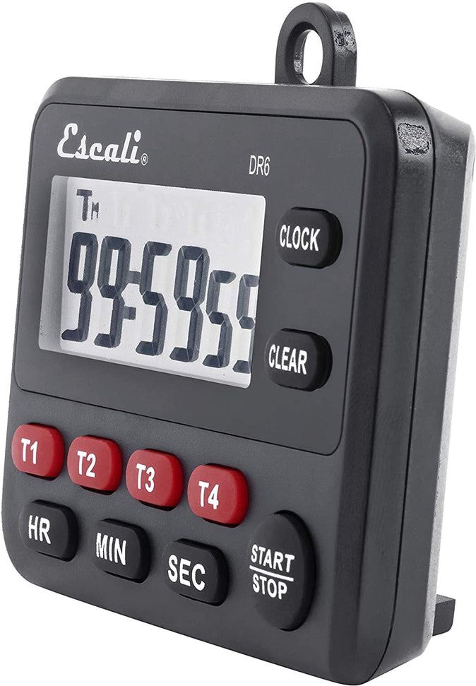 Escali - Black Four Event Digital Timer - DR6