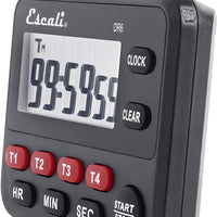 Escali - Black Four Event Digital Timer - DR6