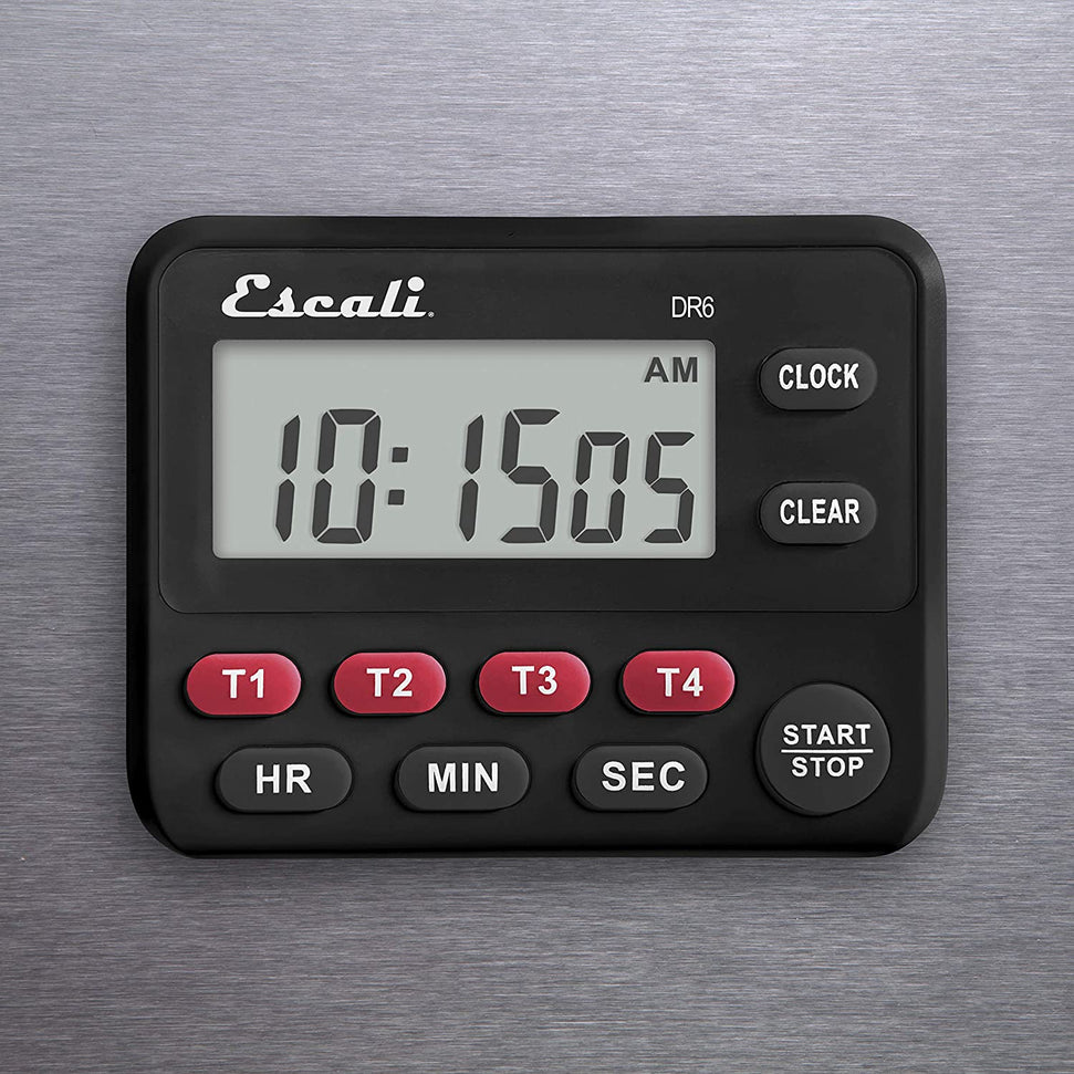 Escali - Black Four Event Digital Timer - DR6