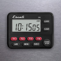 Escali - Black Four Event Digital Timer - DR6