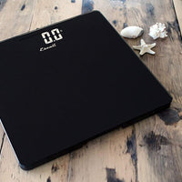 Escali - Black Slim Glass Body Scale - B180SB