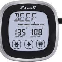 Escali - Black Touch Screen Thermometer & Timer - DHR2-B