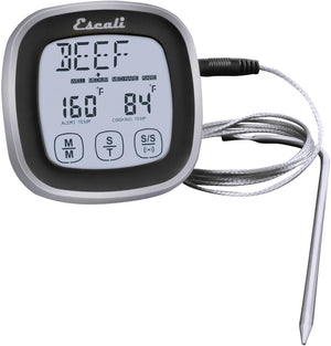 Escali - Black Touch Screen Thermometer & Timer - DHR2-B