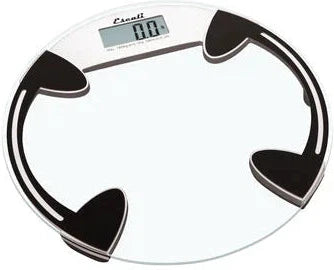 Escali - Clear Glass Bathroom Scale - B180RC