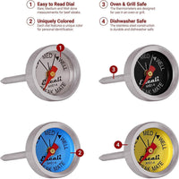 Escali - Easy Read Steak Thermometer, Pack of 4 - AHS1-4