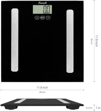 Escali - Glass Body Analyzing Bathroom Scale - BF180-2