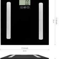 Escali - Glass Body Analyzing Bathroom Scale - BF180-2